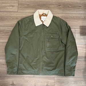 Weatherproof Vintage Men's Sherpa Lined Canvas Twill Trucker Jacket